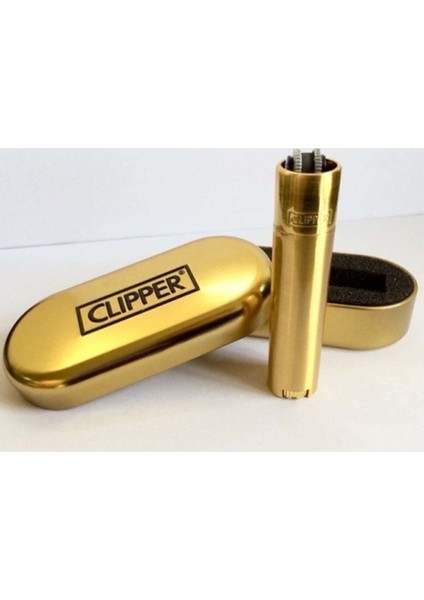 Metal Çakmak Özel Kutulu Gold