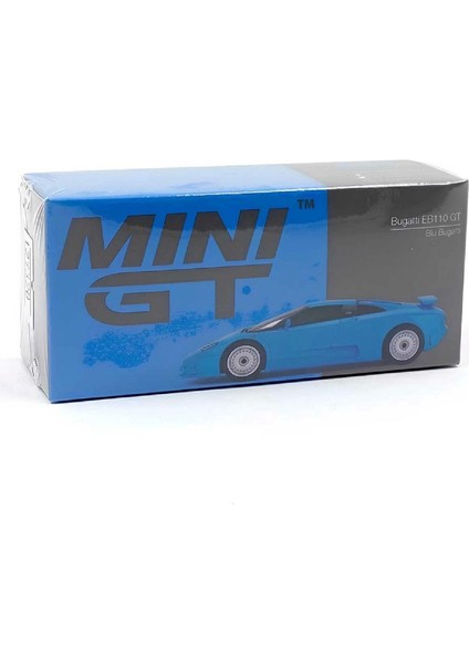 1:64 Diecast Bugatti EB110 Gt Blue Model Araba