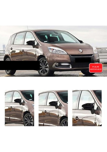 Renault Scenic 3 Yarasa Ayna Kapağı Piano Black 2010 2011 2012 2013 2014 2015