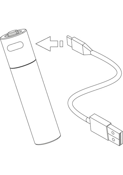 14500 Li-Ion Şarj Edilebilir Pil 880 Mah