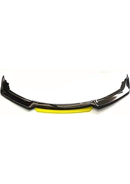 Vw Passat B7 2010-2014 Sarı Şeritli Ön Ek Ön Lip Piona Black 4 Prç