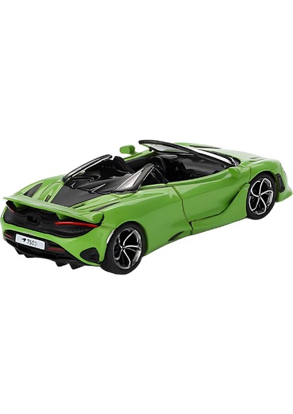 1:64 Diecast Mclaren 750S Spider Mantis Green Model Araba
