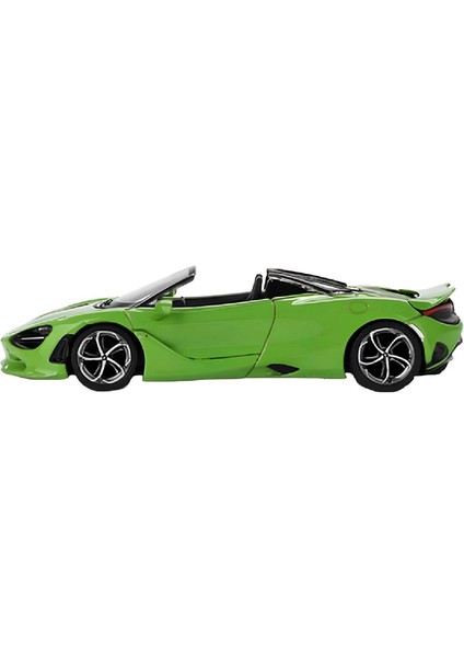 1:64 Diecast Mclaren 750S Spider Mantis Green Model Araba
