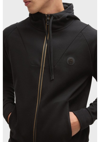 Pamuk Karışımlı Regular Fit Kapüşonlu Fermuarlı Sweat Erkek Sweat 50530969 001