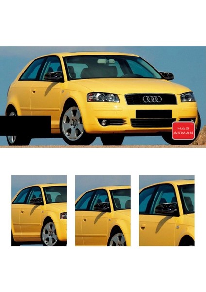 Audi A3 8p Yarasa Ayna Kapağı Piano Black 2003 2004 2005 2006 2007