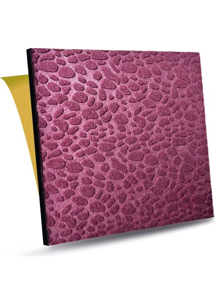 Bordo Embos Keçe Ses ve Isı Yalıtım Paneli 40 x 40 cm