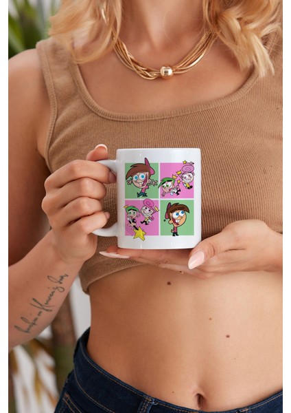 The Fairly Baskılı Özel Baskı Tasarım Promosyon Porselen Kupa Mug Bardak Hediyelik modelleri