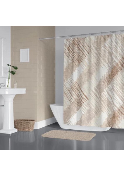 Banyo Perdesi 2 x 120 x 200 Çift Kanat Duş Perdesi 4250