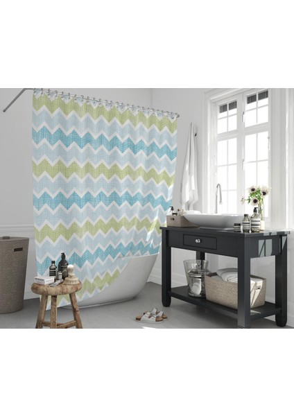 Banyo Perdesi 2 x 120 x 200 Çift Kanat Duş Perdesi 3588 fiyatları