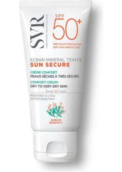 Sunsecure Ecran Mineral Renkli Spf50+ Güneş Kremi 50 ml Kuru