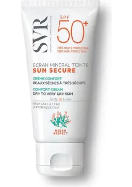 Sunsecure Ecran Mineral Renkli Spf50+ Güneş Kremi 50 ml Kuru