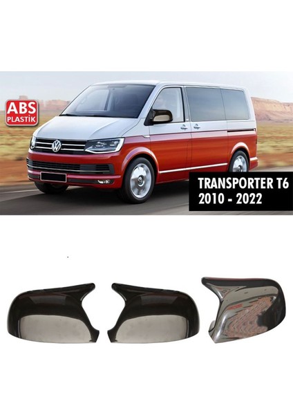 Wv T6 Transporter Yarasa Ayna Kapağı Piona Black 2010 - 2022 Arası Kasalara Uyumlu 2 Adet