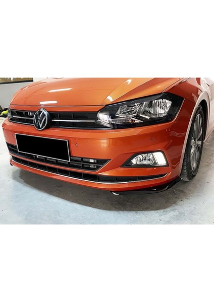 Vw Polo Mk6 R Line Ön Flap Set 2018 ve Üzeri Piona Black Plastik