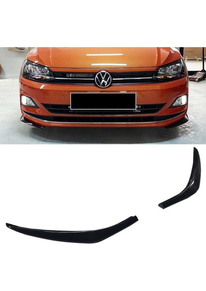 Vw Polo Mk6 R Line Ön Flap Set 2018 ve Üzeri Piona Black Plastik