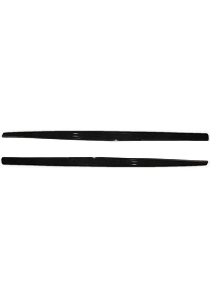 Vw Jetta 2005-2010 F30 Düz Marşpiyel 4 Parça ve Gri Şeritli Ön Lip Ön Ek Piona Black 4 Prç