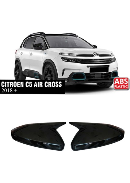 Citroen C5 Aircross Yarasa Ayna Kapağı Parlak Siyah Batman Abs 2018+