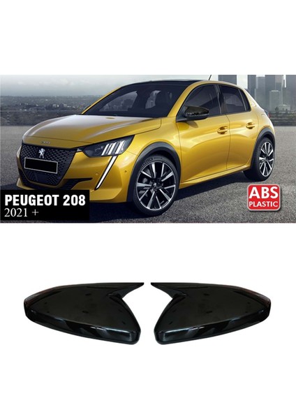 Peugeot 208 Yarasa Ayna Kapağı Parlak Siyah Batman Abs 2021+