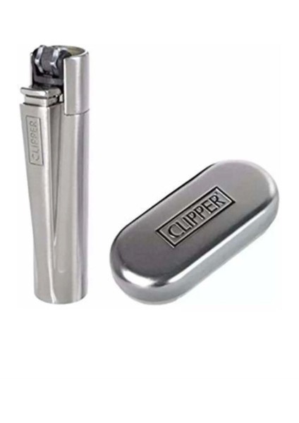 Metal Koruma Kutulu Metal Silver Çakmak