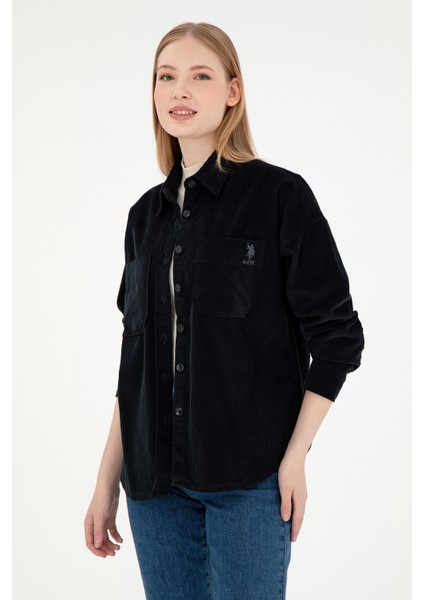 Kadın Siyah Gömlek Desenli 50290001-VR046 modelleri