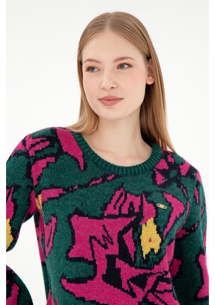 Kadın Koyu Yeşil Kazak /triko 50293016-VR079 fiyatları