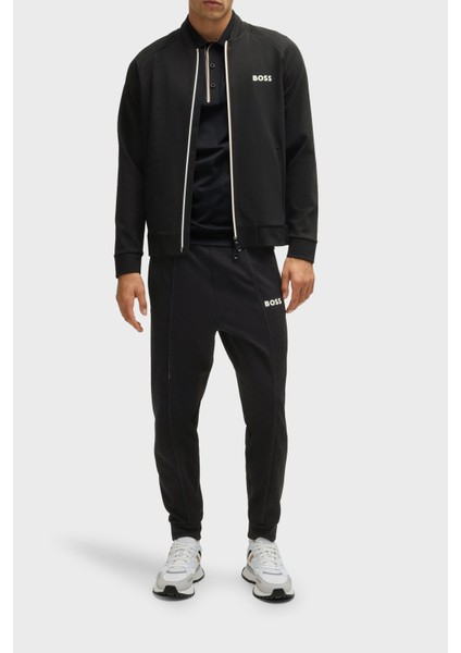 Regular Fit Kolej Yaka Fermuarlı Logolu Sweat Erkek Sweat 50530732 001 modelleri