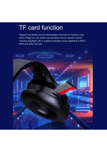 OY713 Aşırı Kulak Kulaklık Bluetooth Kulaklıklar Mic ile Destek Kulaklık Monitör/aux In/tf Kart (Yurt Dışından)