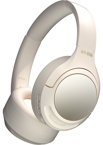 WH-850I Kablosuz Anc Ağır Bas Kulaklık Kulak Üstü Bluetooth Oyun Müzik Kulaklığı-Beyaz (Yurt Dışından)