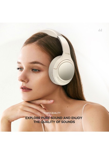 WH-850I Kablosuz Anc Ağır Bas Kulaklık Kulak Üstü Bluetooth Oyun Müzik Kulaklığı-Beyaz (Yurt Dışından) fiyatları