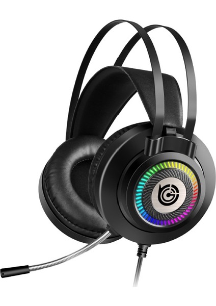 Gt9 Rgb Işık Tasarımı Başa Monte Kablolu Stereo Ses E-Spor Kulaklık Ayarlanabilir Açılı Mikrofonlu Bilgisayar Oyun Kulaklığı (Yurt Dışından)