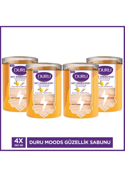Moods Energy Güzellik Sabunu 4X360 gr