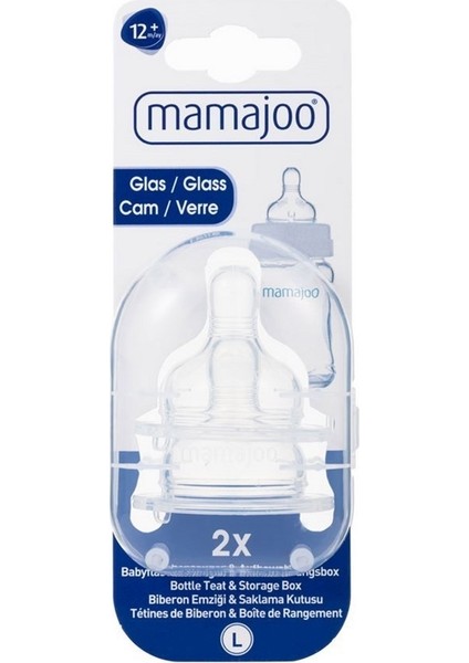 Cam Anti-Kolik Biberon Emzikleri, 12 Ay+, Hızlı Akışlı, 2li Paket fırsatları