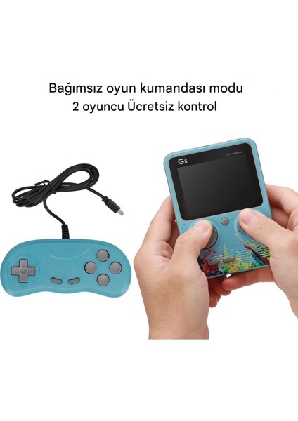 G5 Retro 3 Inç Elde Taşınabilir Oyun Konsolu Tv Bağlanabilir Dahili 500 Klasik Oyun Desteği modelleri