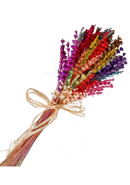 Naturel Box Colorful Lavanta Kuru Çiçek Buketi & Renkli Dekoratif Kokulu Çiçek Yapay Cicek fiyatları