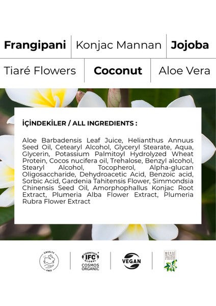 Organik Frangipani Yüz & Göz Makyaj Temizleme Kremi / Sütü - Makeup Remover - Vegan indirimleri