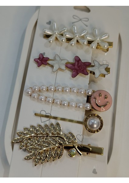 5'Li Lüx Taşlı Toka Seti