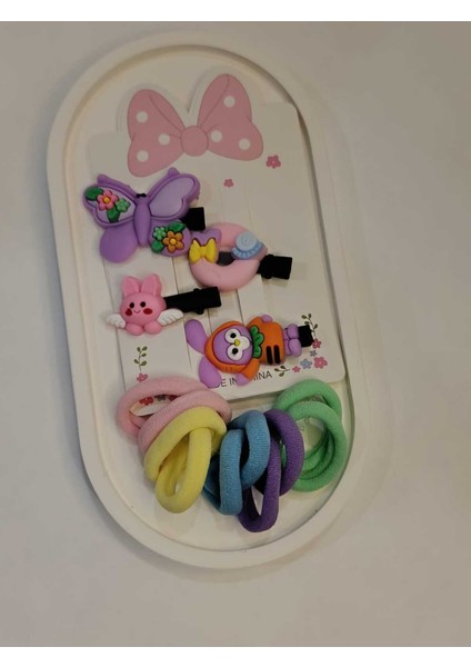 Kız Çocuk ve Bebek Karışık Çoklu Toka Seti