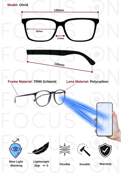 Ohrid Green Mavi Işık Filtreli Ekran Gözlüğü fırsatları