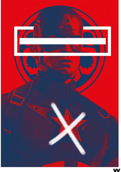 Captain America Büyük Boy Poster 50 x 70 cm