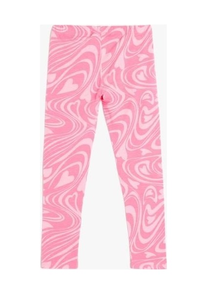 Kalp Desenli Beli Lastikli Pamuklu Tayt fiyatları