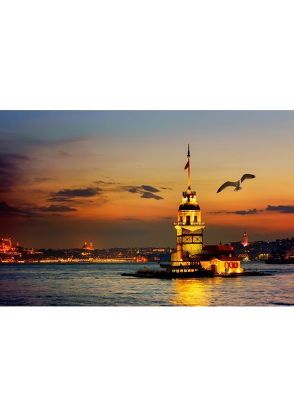 Manzara Kız Kulesi Kanvas Tablo