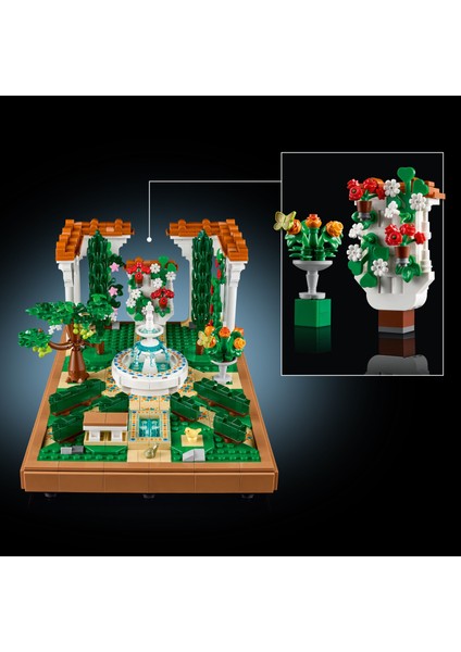 ® Icons Fıskiyeli Bahçe 10359 - Yetişkinler için Model Yapım Seti (1302 Parça)