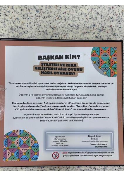 Başkan kim strateji aile grup oyunu 2-4 oyuncu