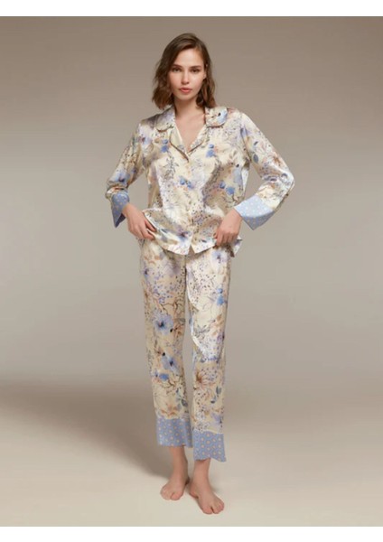 Saten Pijama Takım 2'li Takım LP1304