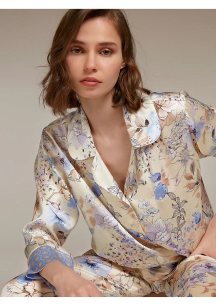 Saten Pijama Takım 2'li Takım LP1304