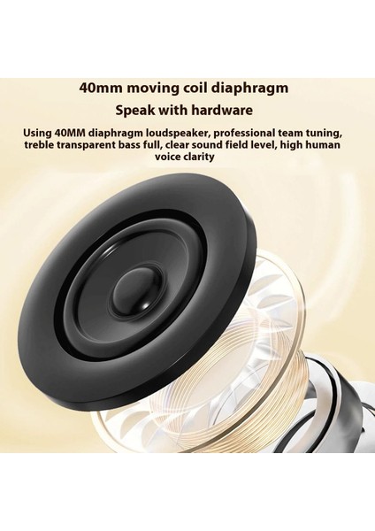 Dudao X22PRO Bluetooth Kulaklık Gürültü Azaltma Katlanabilir Hifi Stereo Kablosuz Kulaklık-Bej (Yurt Dışından)