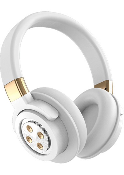 A51 Oyun Kulaklığı Bluetooth Ses Pc Dizüstü Bilgisayarlar Için Mikrofonlu Kablosuz Kulaklık Hifi Kulaklık Desteği USB Şarj-Beyaz (Yurt Dışından)