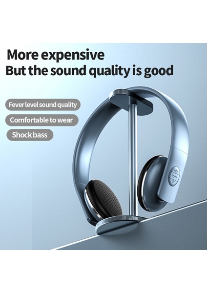 A50 Bas Stereo Kablosuz Kulaklık Hıfı USB Hızlı Şarj Bluetooth Fm Mikrofon Kulaklık Kulaklık (Ce Belgeli)-Beyaz (Yurt Dışından)