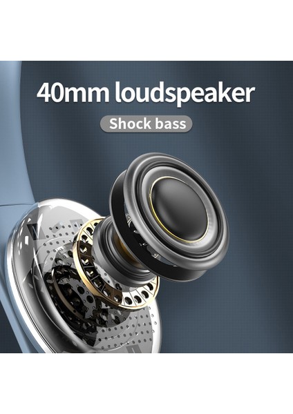 A50 Bas Stereo Kablosuz Kulaklık Hıfı USB Hızlı Şarj Bluetooth Fm Mikrofon Kulaklık Kulaklık (Ce Belgeli)-Beyaz (Yurt Dışından)