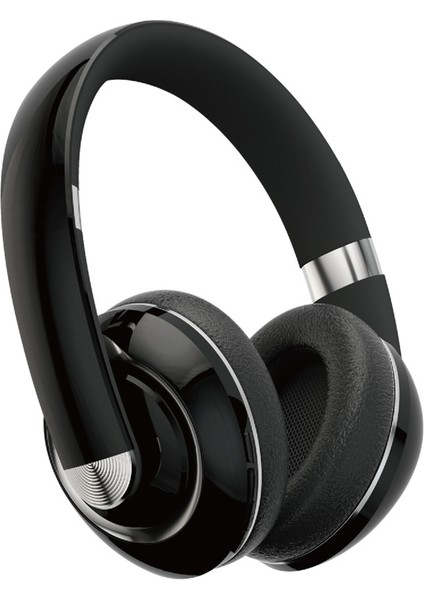 KE22 Kablosuz Bluetooth Kulaklık Hifi Stereo Ses Kulaklık Katlanabilir Kafa Bandı Dahili Mikrofonlu Pirinç Kulaklık-Siyah (Yurt Dışından)