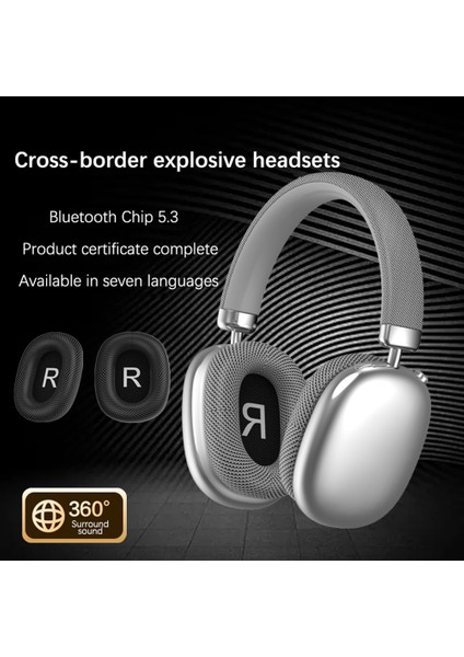 P959 Iphone-Yeşil Için Kulak Üstü Kulaklık Kablosuz Bluetooth Oyun Kulaklığı Kulaklık (Yurt Dışından)
